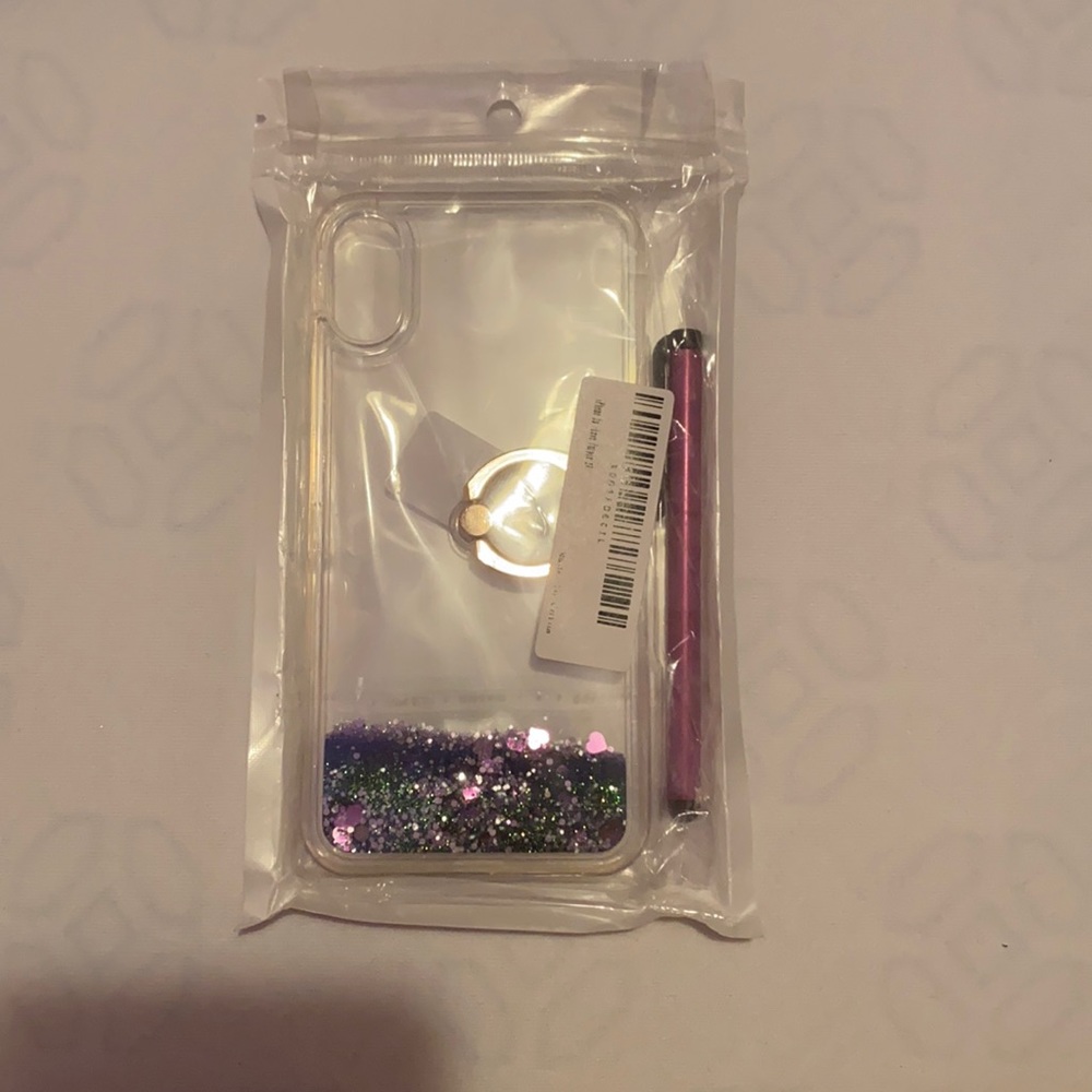 Clear Glitter iPhone X Case!